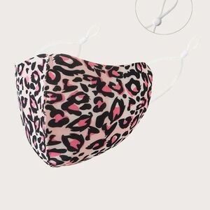 Leopaed print pink mask